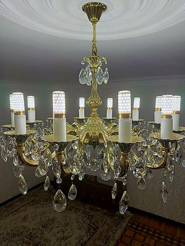 İşıqlandırma: Çılçıraq, 10 və daha çox lampa, Metal — 4