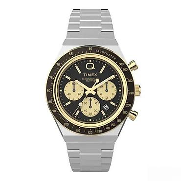 Ručni satovi: AKCIJA - TIMEX Q Timex Chronograph TW2W64200UK - 40mm - Crna Potpuno — 5