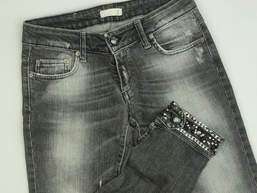 spodnie hello kitty piżama czarne: Jeans for women, size XL (EU 42)