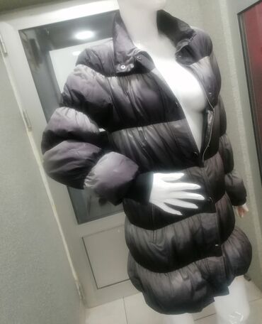 Zimske jakne: Ženska zimska jakna – puffer kroj, siva/anthracite ombre. Boja jakne u — 10