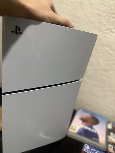 PS5 (Sony PlayStation 5): Sony ps 5 slim disc + подписка + 3 игр на дисках + два джойстика. Не — 10