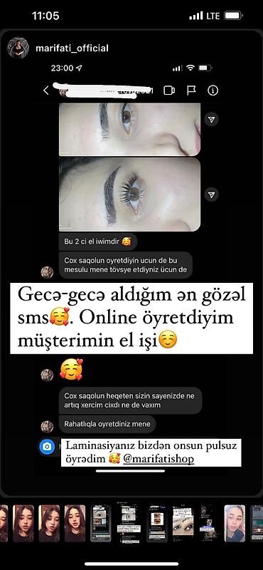 pencere rezini: Laminasiya seti Dermanlar Ust kirpik ucun rezin Alt kirpik ucun — 4
