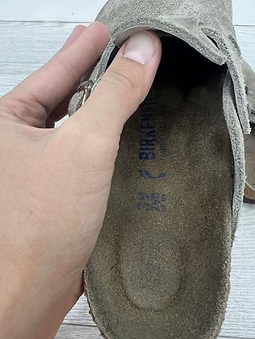 Сабо: Продаю 100% оригиналЗамшевые сабо Birkenstock Boston - Модель — 2