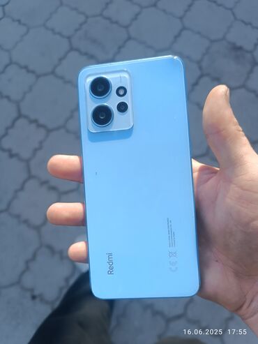 ноутбук бишкек цена: Redmi, Redmi Note 12, Колдонулган, 128 ГБ, түсү - Көгүлтүр, 2 SIM