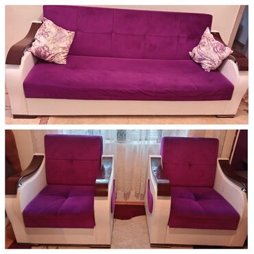 Qonaq otağı dəstləri: Divan, 2 kreslo