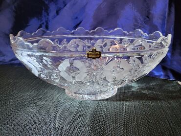 Činije: Cinija nova veca kristal Zajecar 70te. Cinija kristal,led — 8