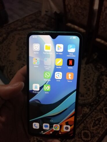 telfonlar tap.az: Xiaomi Redmi 9T, 128 ГБ, цвет - Голубой, 
 Сенсорный, Отпечаток пальца