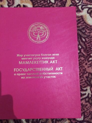 улуш жер аренда: 10 соток, Бизнес үчүн, Кызыл китеп