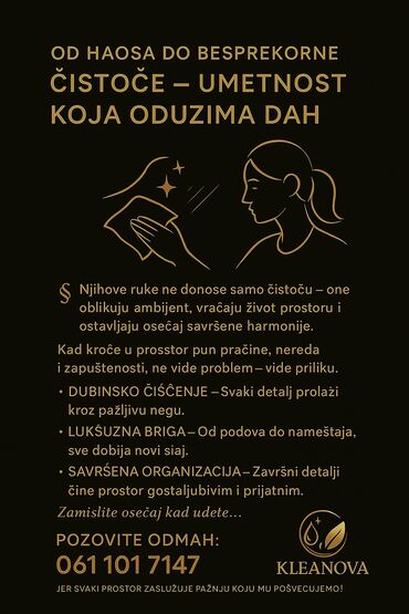 ### **✨ KLEANOVA – Kada čistoća postane luksuz! ✨** 🔹 **Imate