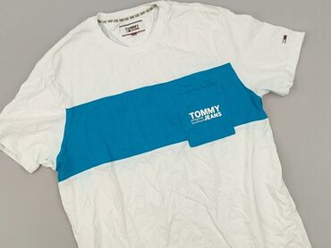 t shirt crop oversize: Tommy Jeans, T-shirt for men, size L