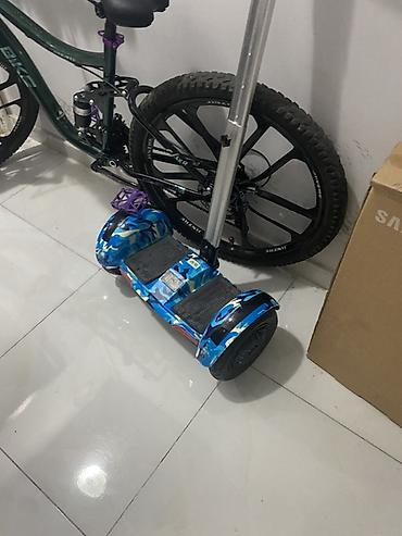 hovuz baki: Elektrikli iki təkərli hoverboard – mavi kamuflyaj dizaynı - — 2