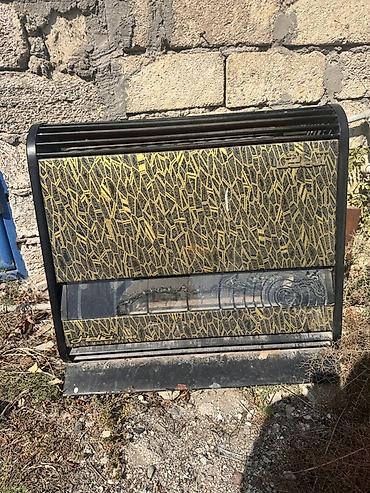 termal pad: Qaz sobası – döşəmə tipli, dekorativ mozaik naxışlı ön panel, şüşəli — 1