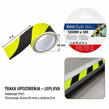 KMT Reflektujuća traka upozorenja od kepera – žuta/crna - Brend: Kmt