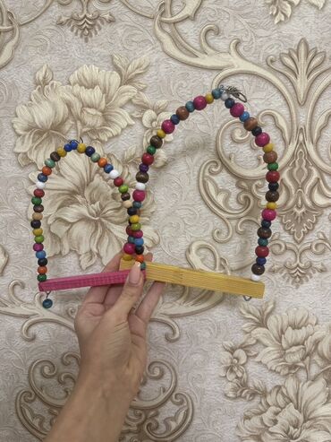 Oyuncaqlar: Papuqay və xırda quşlar üçün asılqan–oyuncaq Balaca yelləncək quşlar — 4