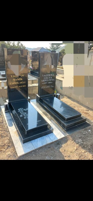 Başqa xidmətlər: Göstərdiyimiz xidmətlər abidə daşlarının hazırlanması, yorulması — 27