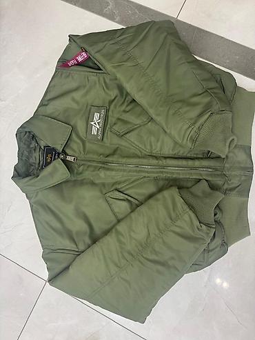 Куртки: Оригинальный бомбер Alpha Industries, модель в классическом военном — 1
