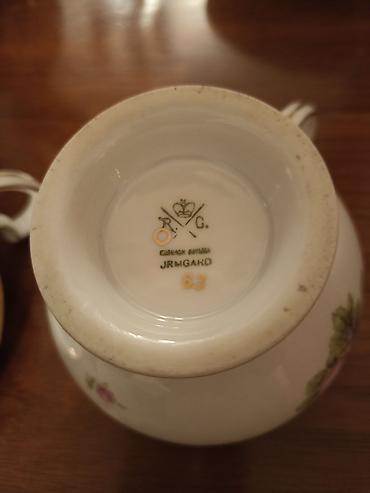 Çay dəstləri və servizlər: Çay dəsti, rəng - Ağ, Farfor, 6 nəfərlik, Almaniya — 7