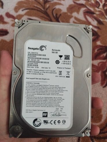 Жесткие диски, переносные винчестеры: Накопитель, Seagate, HDD, 512 ГБ, Для ПК