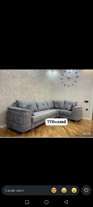 Divan və masa dəstləri: Məhsul: Künc divan dəsti – “Piramida Künc” - Müasir dizaynlı — 11