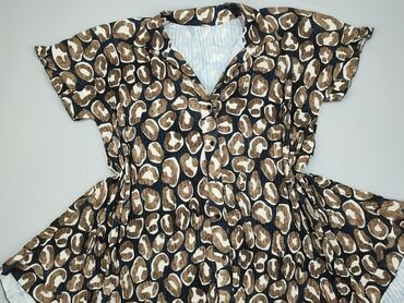 brązowe sukienki damskie: Dress, 9XL (EU 58), condition - Very good