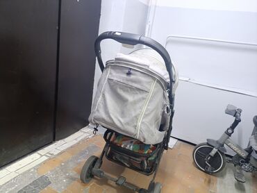 Коляски: Коляска, цвет - Серебристый, Б/у — 6