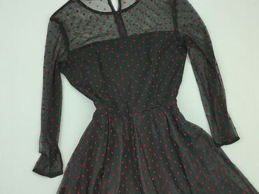 sukienki wieczorowe czarne rozkloszowane: Dress, S (EU 36), condition - Perfect