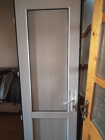 PVC qapı – ağ rəng, klassik panellər (işlenmiş) - Material: PVC