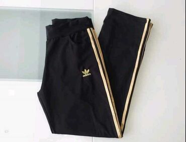 pantalone dublje mekane i rastegljive xl: Adidas, L (EU 40), XL (EU 42), 2XL (EU 44), Vez, Jednobojni, bоја - Crna