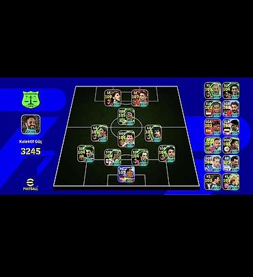 EFootball hesabı təqdim olunur. Hesabın əsas göstəricilərindən biri