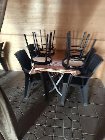 Kafe/restoran üçün masa və stul dəsti - Komplekt: bir neçə ədəd