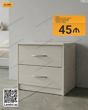 mini pk: Tumba – La Mini - Ölçülər: D 40 × H 50 × E 40 sm - Rəng seçimi — 1