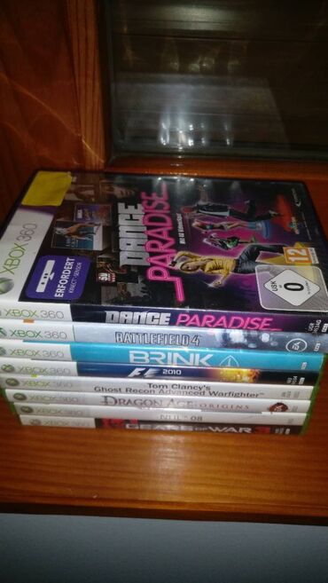polovne klime za kucu: Xbox 360 + 8 Igara Ispravna xbox 360 konzola. Konzola nije hakovana