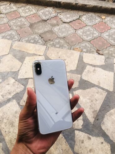 продаю айфон 15 про макс: IPhone X, Б/у, 256 ГБ, Белый, Защитное стекло, Чехол, Кабель, 100 %