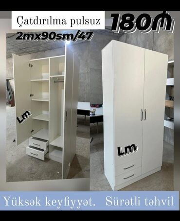 şkafı: Açılan, 2 qapılı Düz dolab, Şifonyer