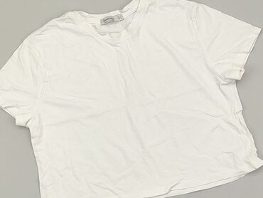 biała plisowane spódniczka: T-shirt, Stradivarius, S, stan - Dobry