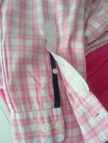 рубашка h m: Рубашка M (EU 38), цвет - Розовый