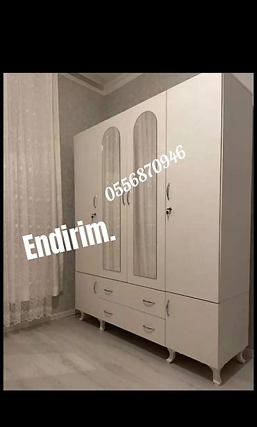 borular: Yeni, 3 qapılı, Güzgülü, Bej, Açılan, Düz dolab — 6