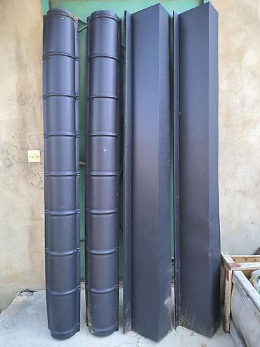 plastik pencere usta: Metal dam örtüyü üçün elementlər - Material: rəngli metal (toz boya — 1