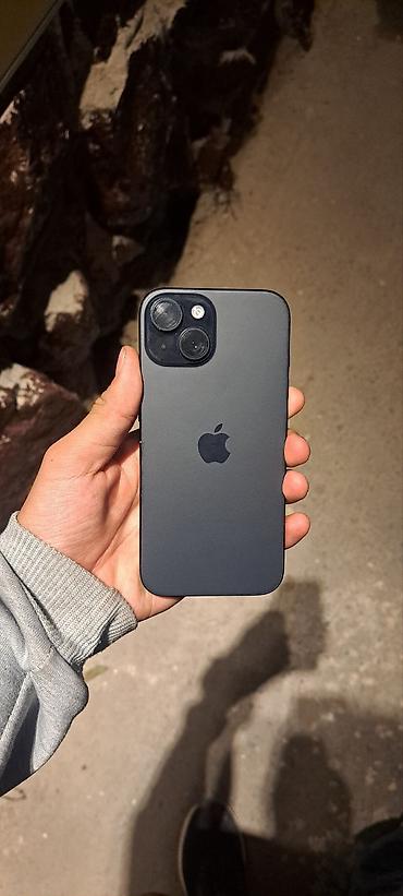 ipnone 11: IPhone 15, Б/у, 128 ГБ, Black Titanium, Защитное стекло, Чехол, 80 % — 1