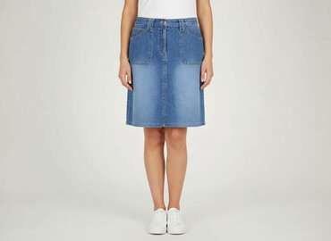 jeans lidl: Denim Co, Spódnica damska, rozmiar L