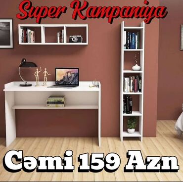 Uşaq masaları: Oğlan və qız üçün, Yeni, Siyirməli, Yazı masası, Stulsuz — 9