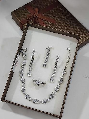 Серебряные наборы украшений: Набор украшений, Проба 925, Женские, Новый — 5