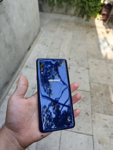 samsung m12 qiymeti: Samsung A20s, 32 GB, rəng - Göy, Barmaq izi, İki sim kartlı, Face ID