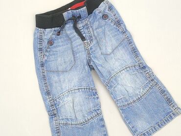 bershka balloon jeans: Spodnie jeansowe, 9-12 miesięcy, stan - Dobry