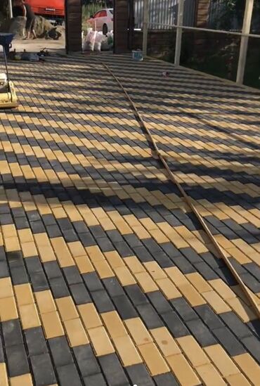 Тротуарная плитка: Прессованная брусчатка • Пресс брусчатка цветной и серый все виды at lalafo.kg — 7 Тротуарная плитка: Прессованная брусчатка • Пресс брусчатка цветной и серый все виды — 7