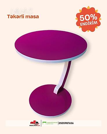 tek stolar: Jurnal masası, Yeni, Açılmayan, Laminat, Yumru masa — 6