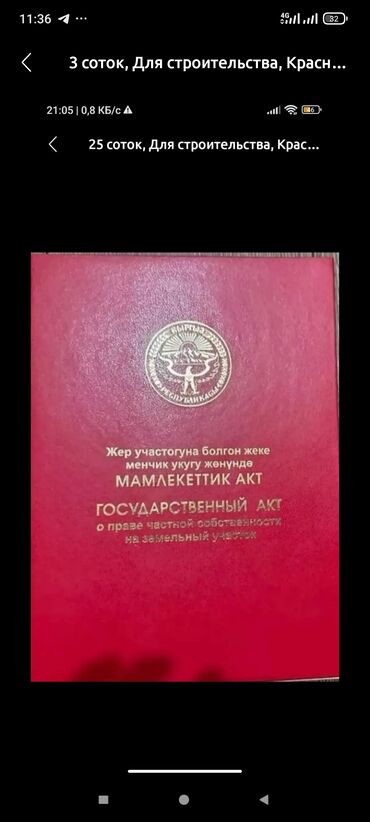 ала тоо жер: 2 соток, Курулуш, Кызыл китеп, Техпаспорт, Сатып алуу-сатуу келишими