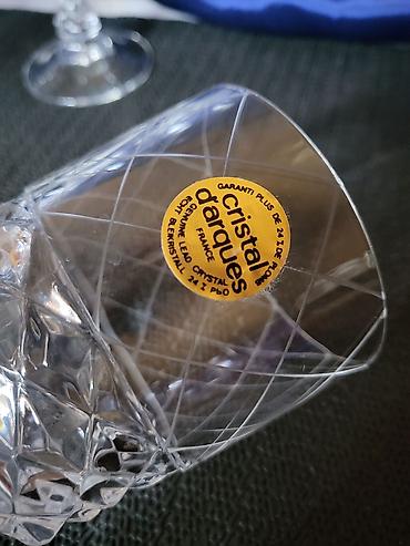 Čaše: Lux daimond,case za vino kristal,rucni rad d'Argues Francuska iz 80ih — 14