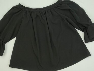czarne buty na koturnie deichmann: Boohoo, Women's blouse, size L