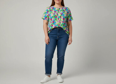 bluzka body plus size: Bluzka damska, rozmiar XL